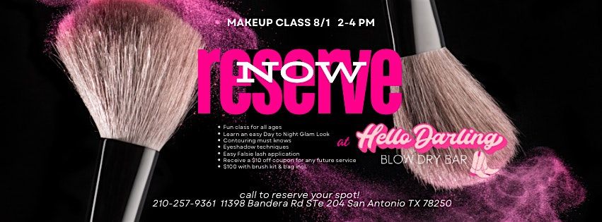 Makeup Class at Hello Darling Blow Dry Bar