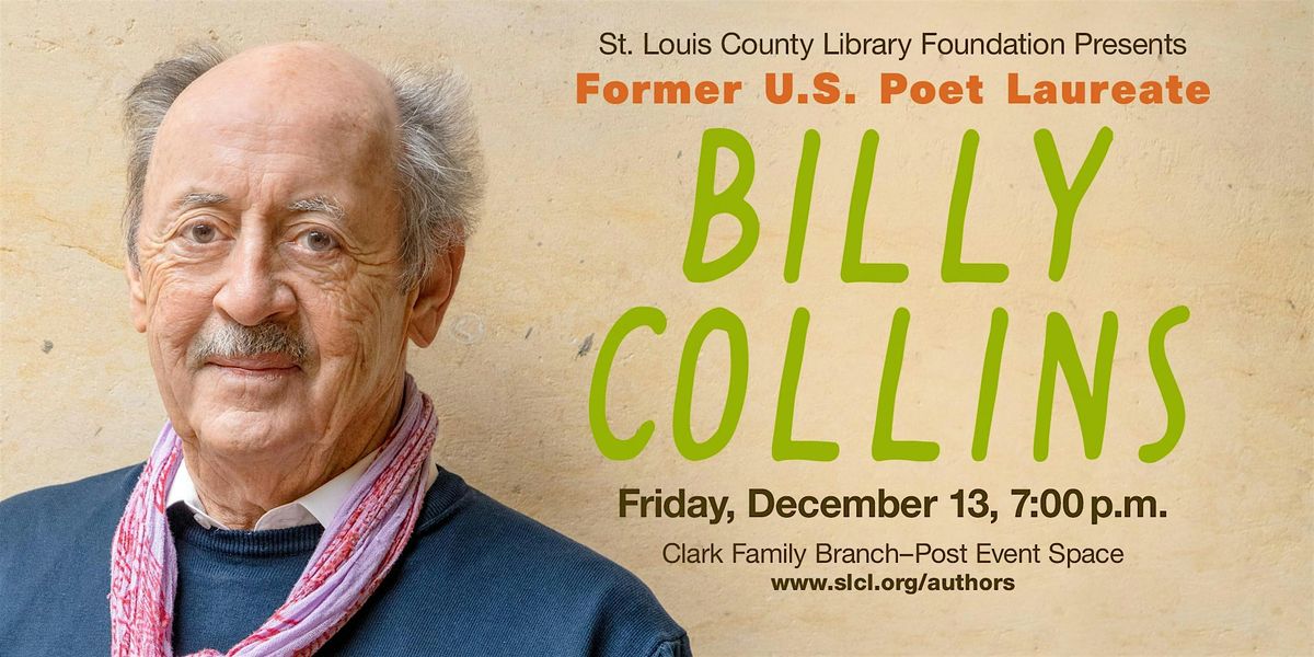 Author Event - Billy Collins, "Water, Water"