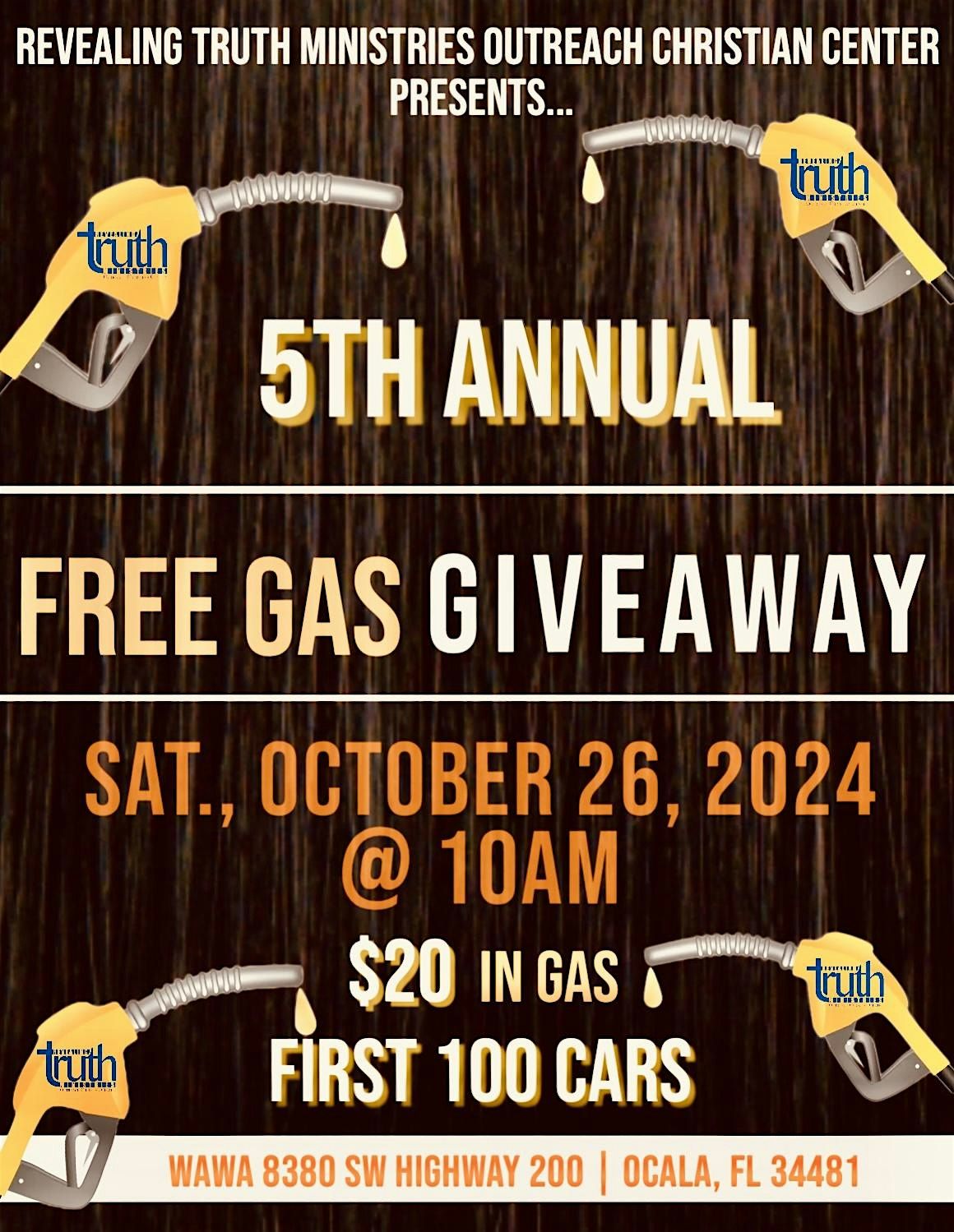 5th Annual Community Free Gas Giveaway