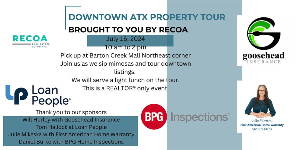 Downtown Austin Property Bus Tour for REALTORS\u00ae hosted by RECOA