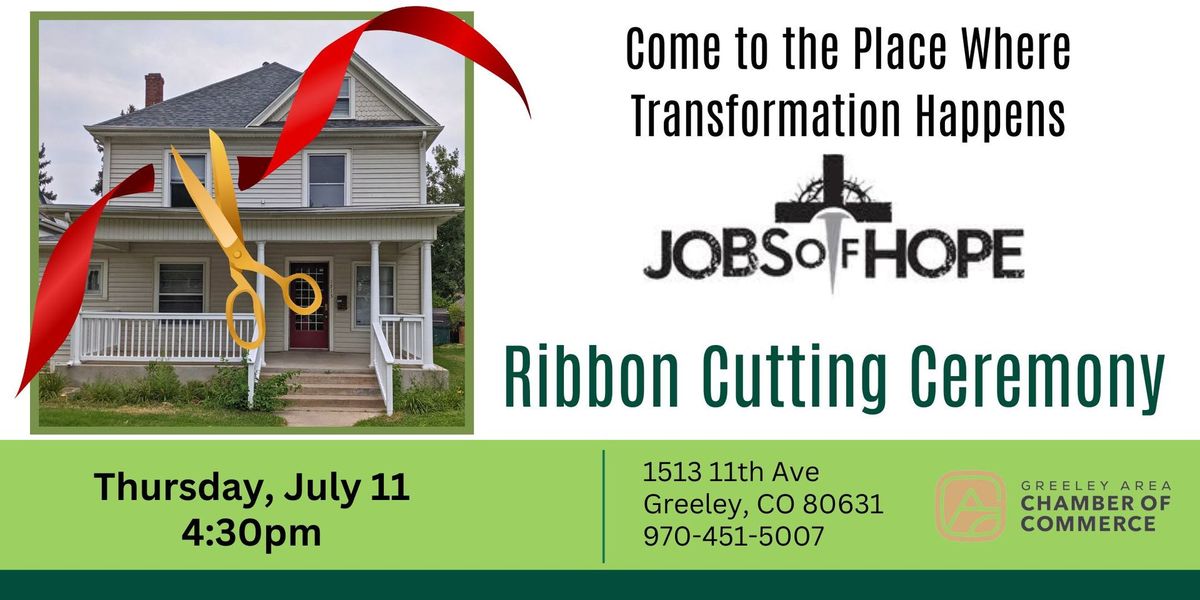 Jobs of Hope Ribbon Cutting for the Rick Hartman House of Hope