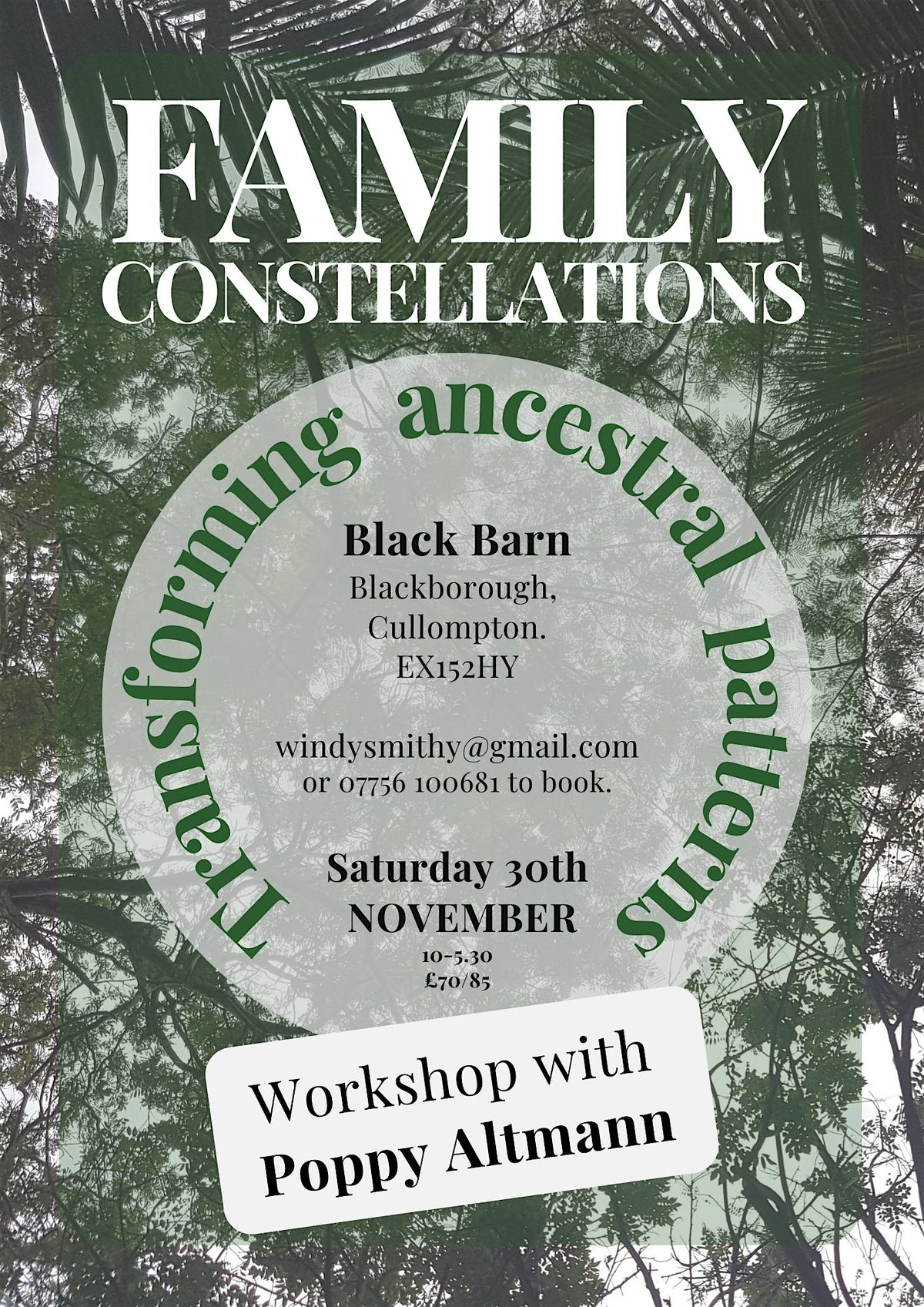 Family Constellations Workshop with Poppy Altmann