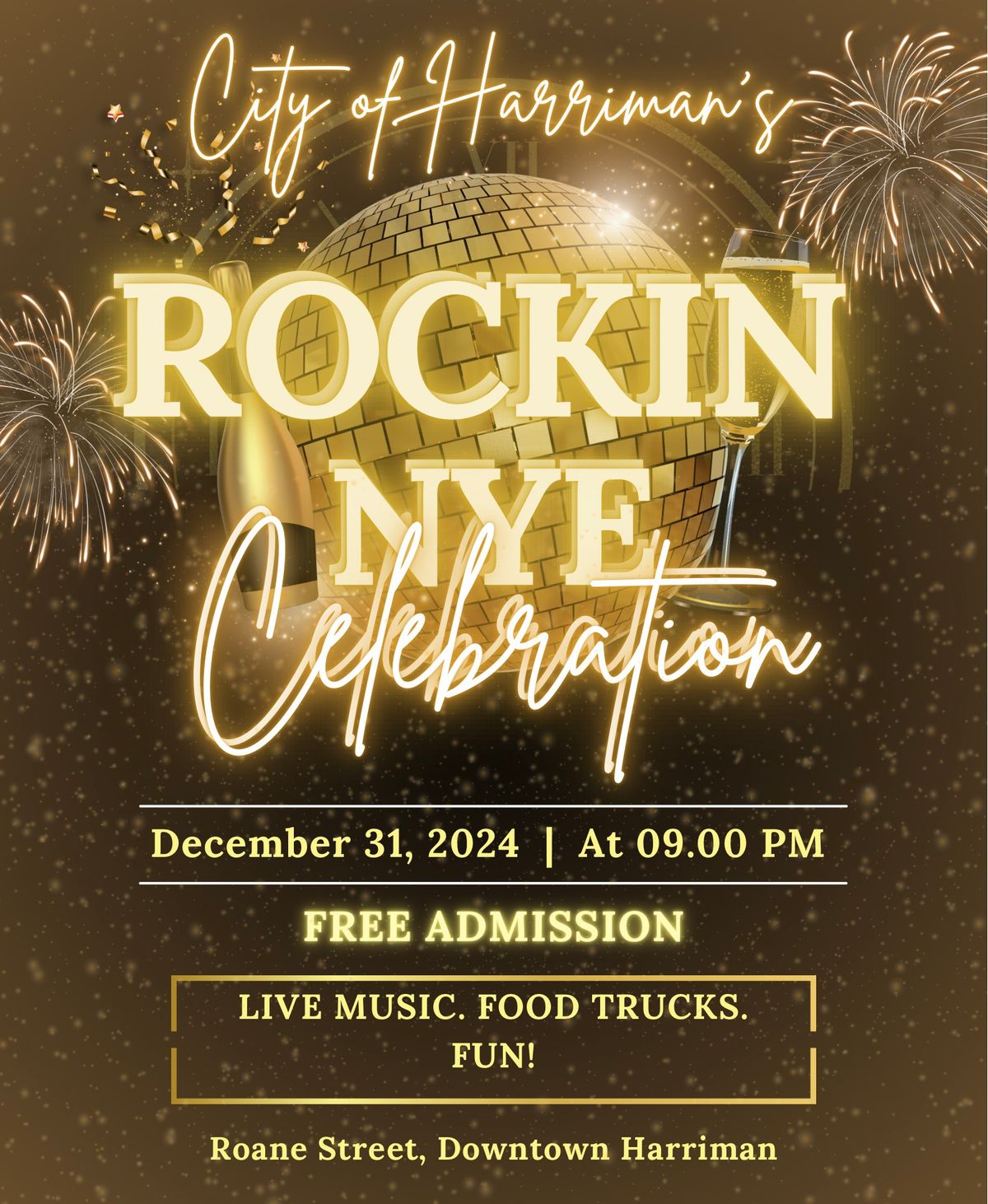 Harriman\u2019s Rockin\u2019 New Years Eve Celebration!