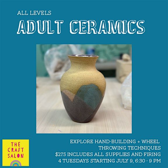 Adult Ceramics Classes