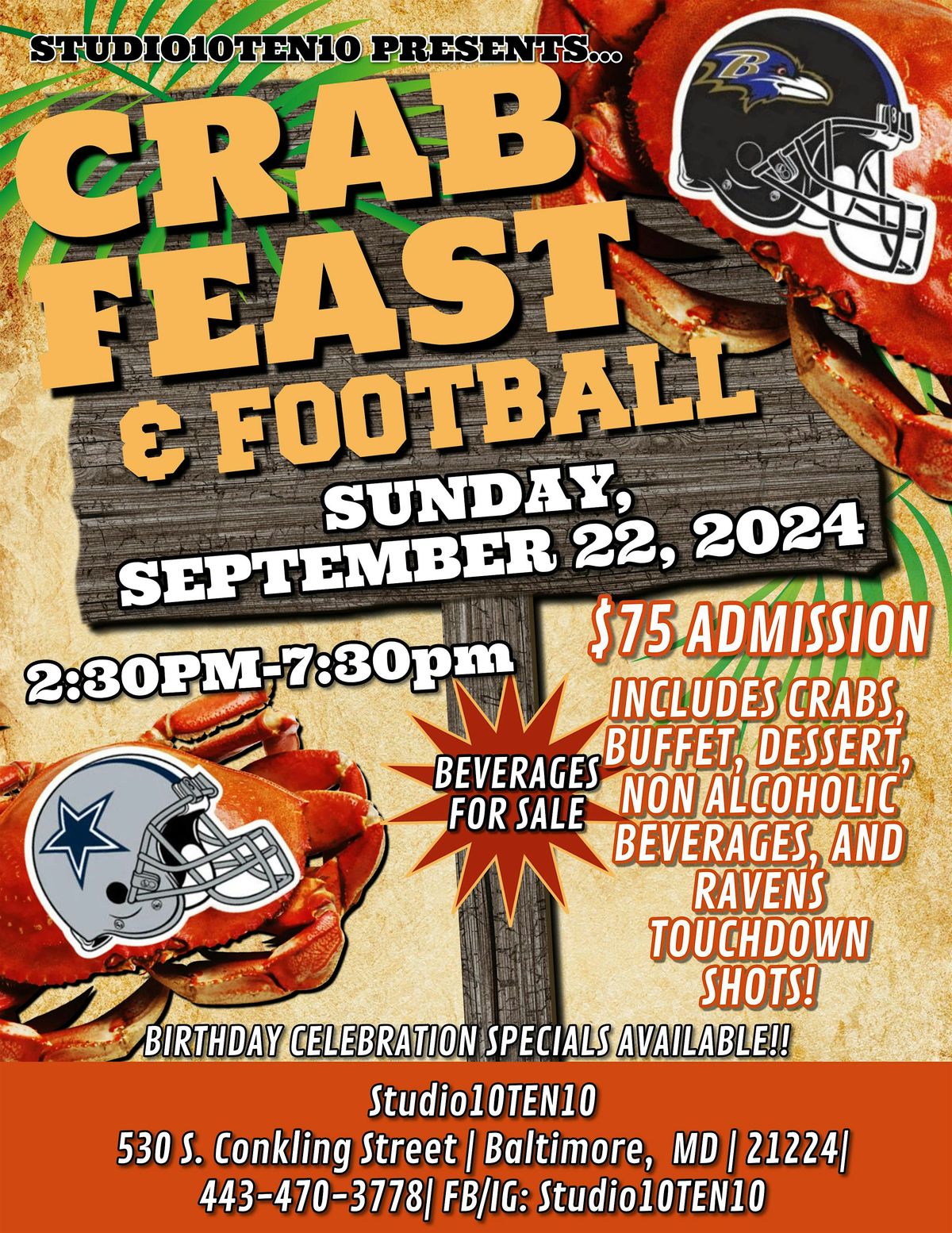 Crab Feast & Football