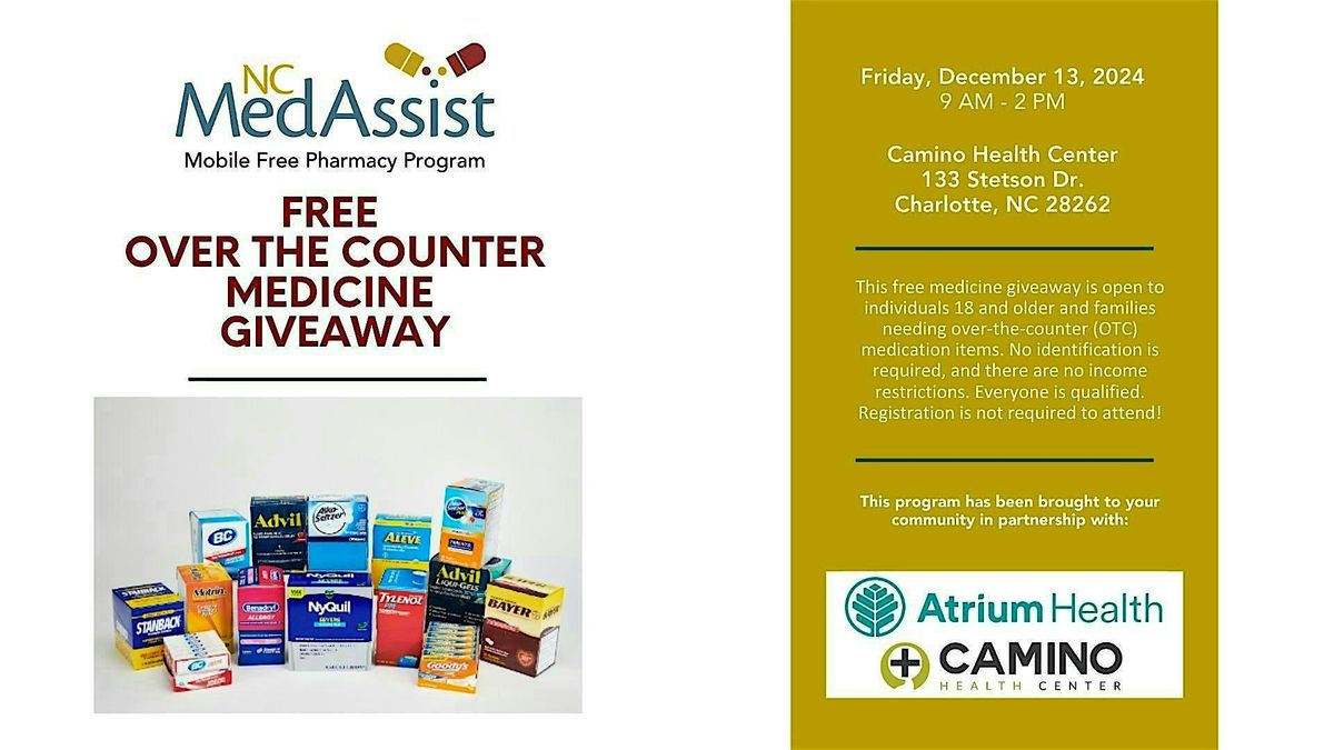 Mecklenburg County Over-the-Counter Medicine Giveaway  and Community Event