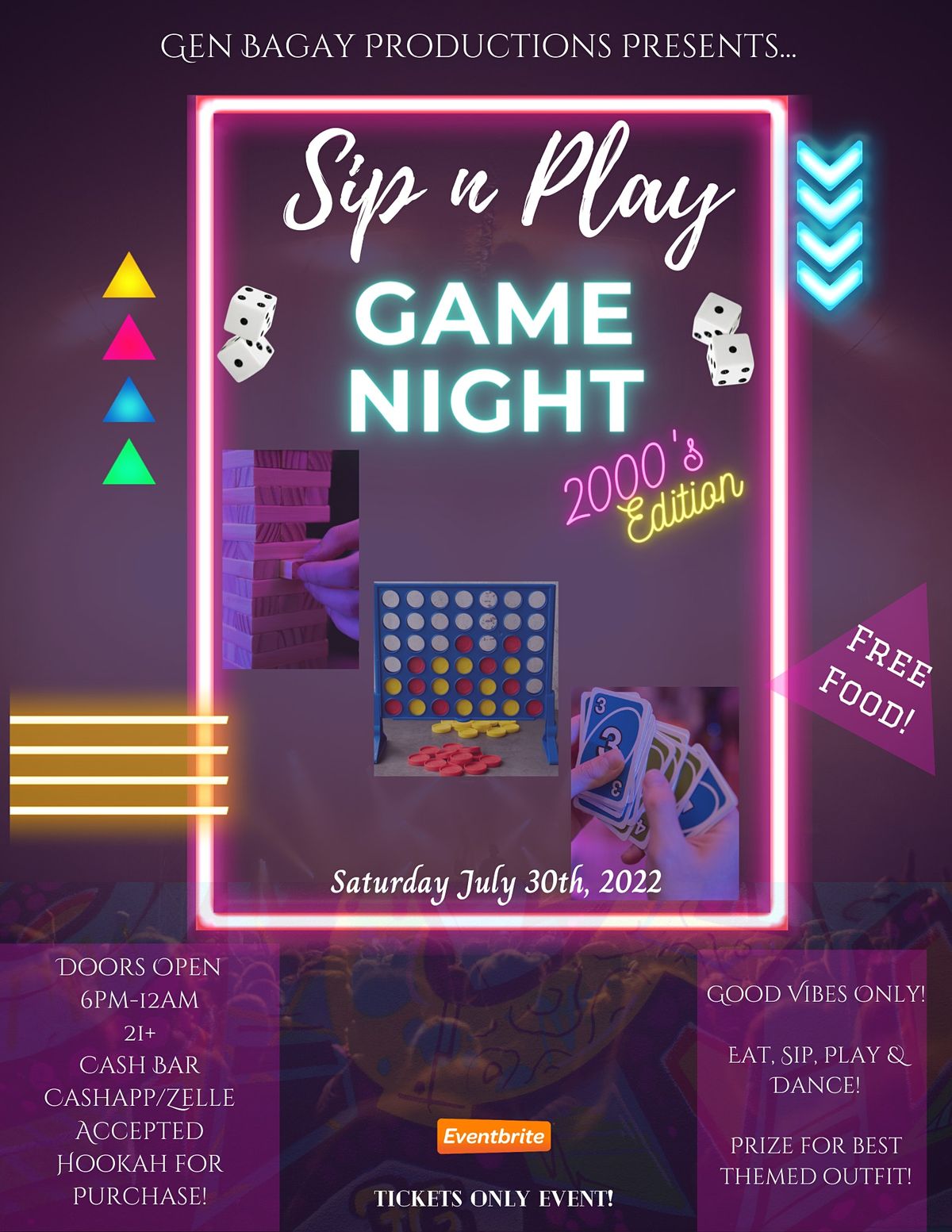 Sip N Play Game Night 2000's Edition