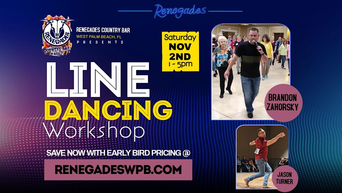 Line Dance Workshop with Brandon Zahorsky | Renegades