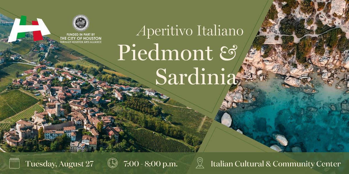 Aperitivo Italiano: Piedmont and Sardinia