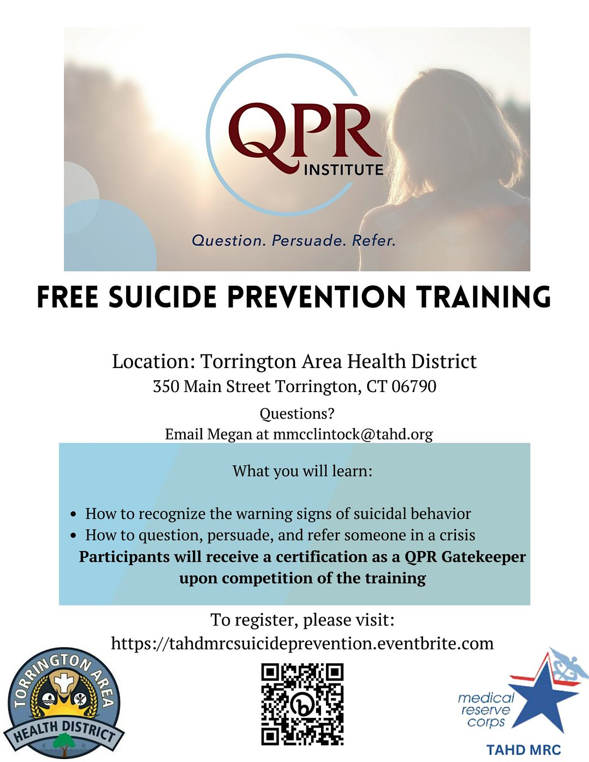 QPR  Suicide Prevention Training