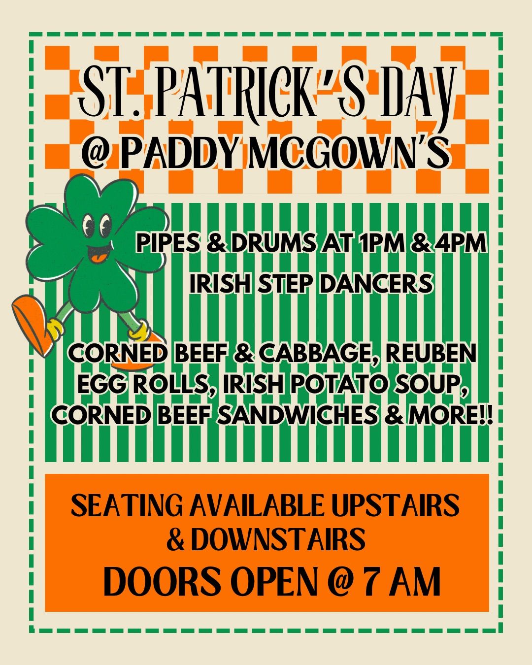 St. Patrick\u2019s Day @ Paddy McGown\u2019s