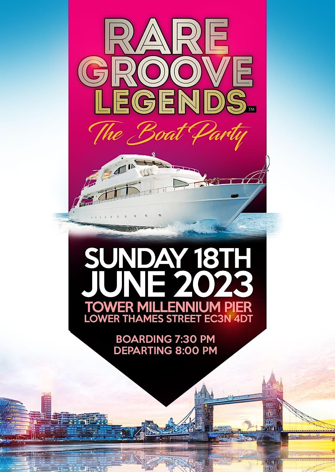 Rare Groove Legends Boat Party\u2026\u2026.Here We Go Again\u2026