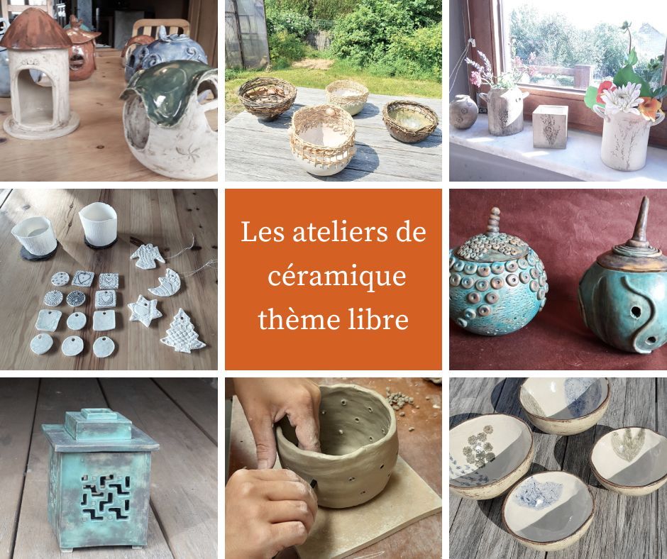 Atelier c\u00e9ramique : th\u00e8me libre