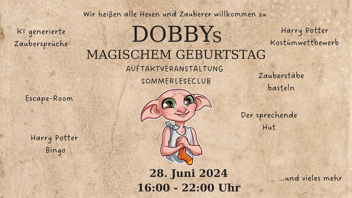 Dobbys Geburtstag und Auftakt SommerLeseClub