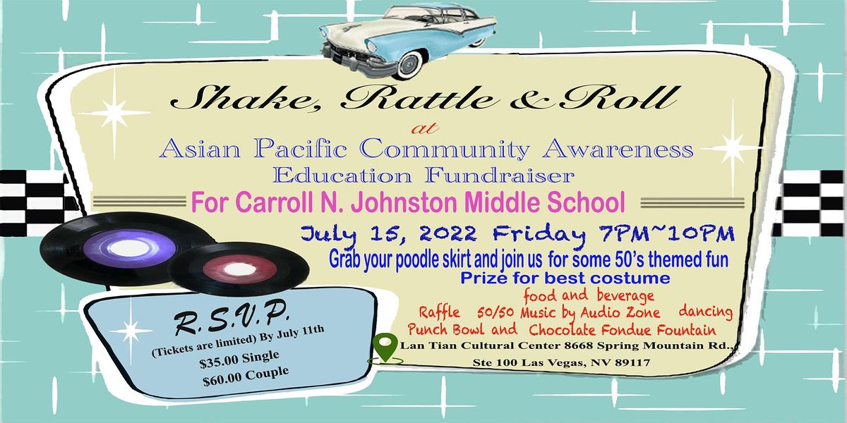 1950s dance party fundraiser for Carol N Johnston middle school