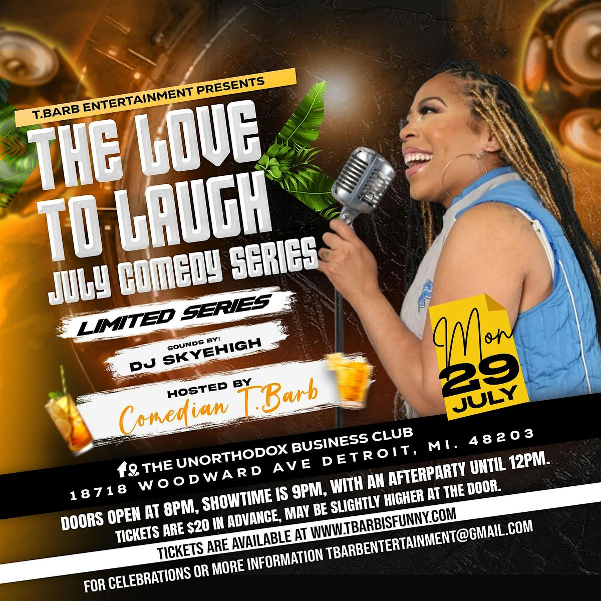 The Love To Laugh July Comedy Series