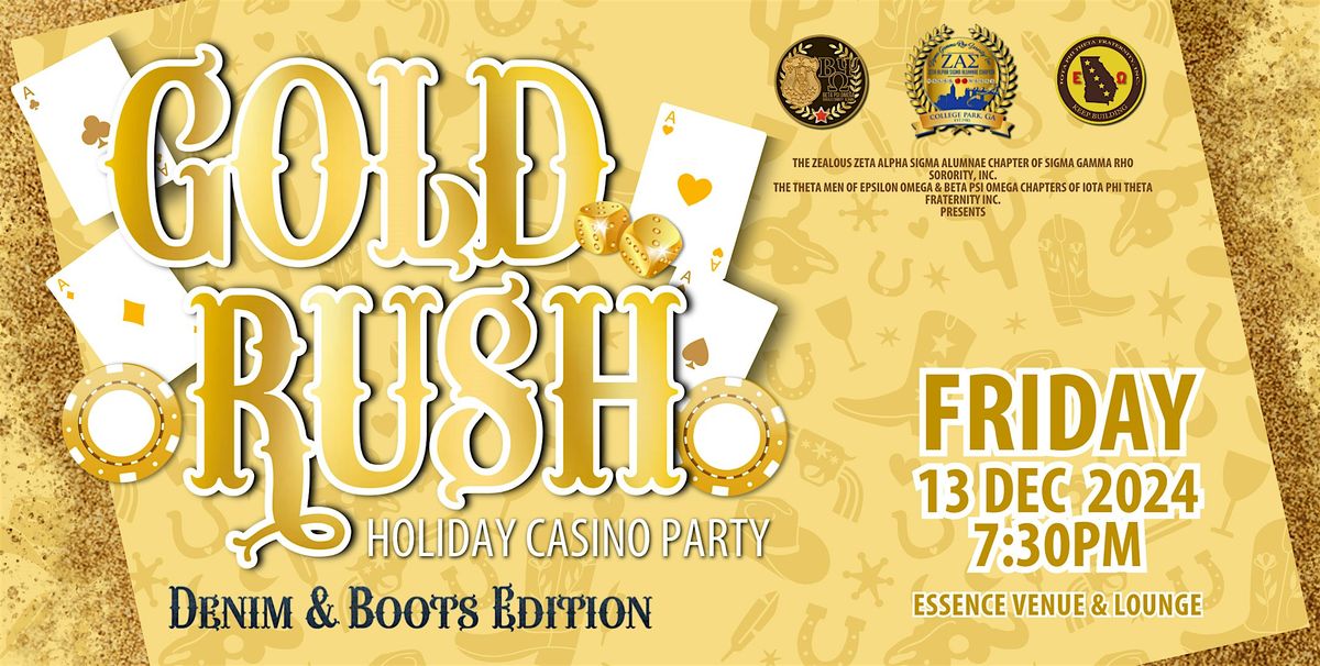 Gold Rush Holiday Casino Party: Denim & Boots Edition