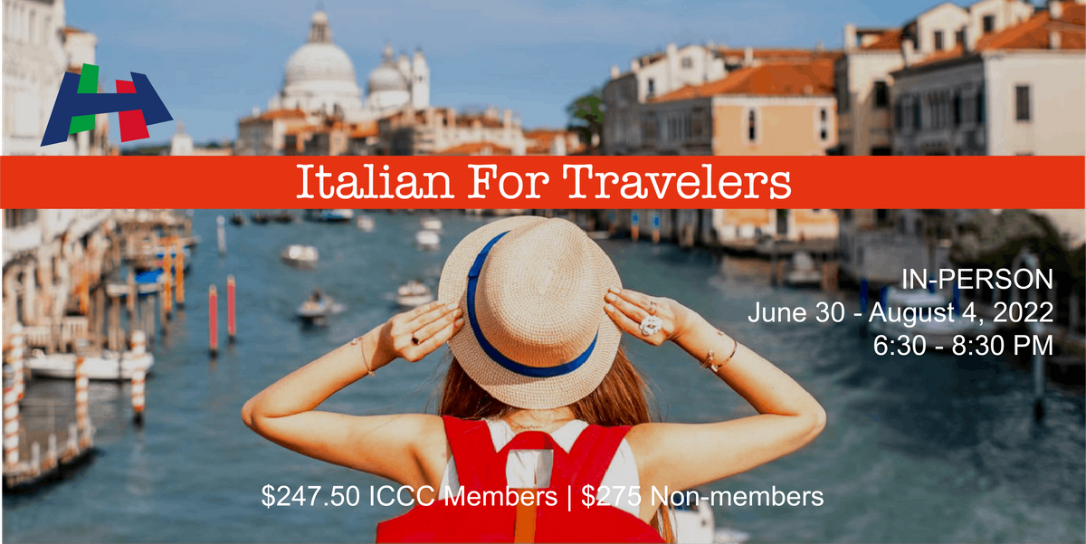 Italian for Travelers Class - In-Person Class