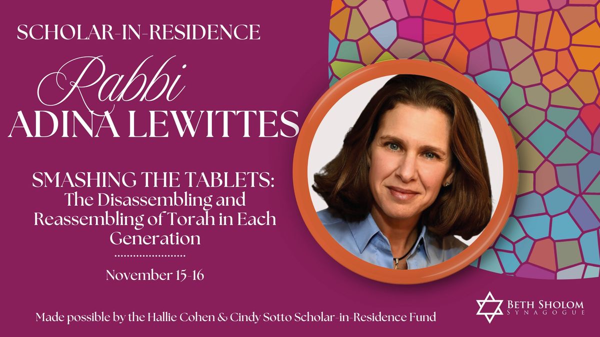 Rabbi Adina Lewittes - Scholar-in-Residence