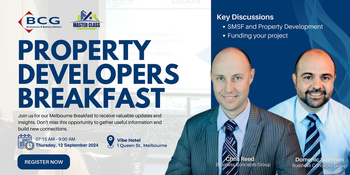 Property Developers Breakfast - September 2024