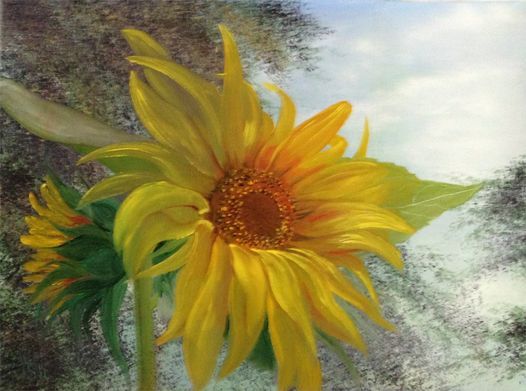 Acrylic Art Class Sunflower