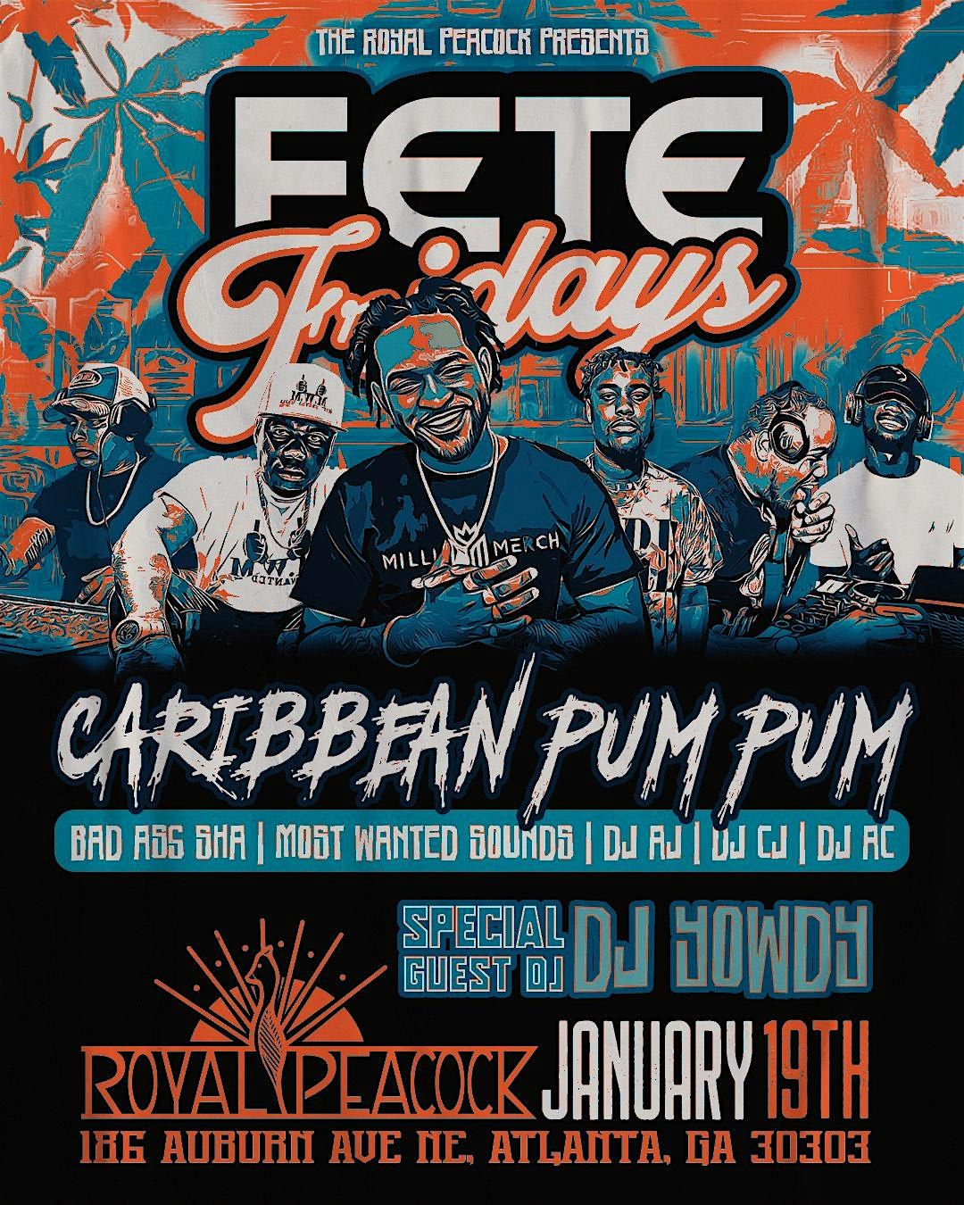 Fete Fridays @ Royal Peacock Lounge | 10pm-4am | Drink & Hookah Specials