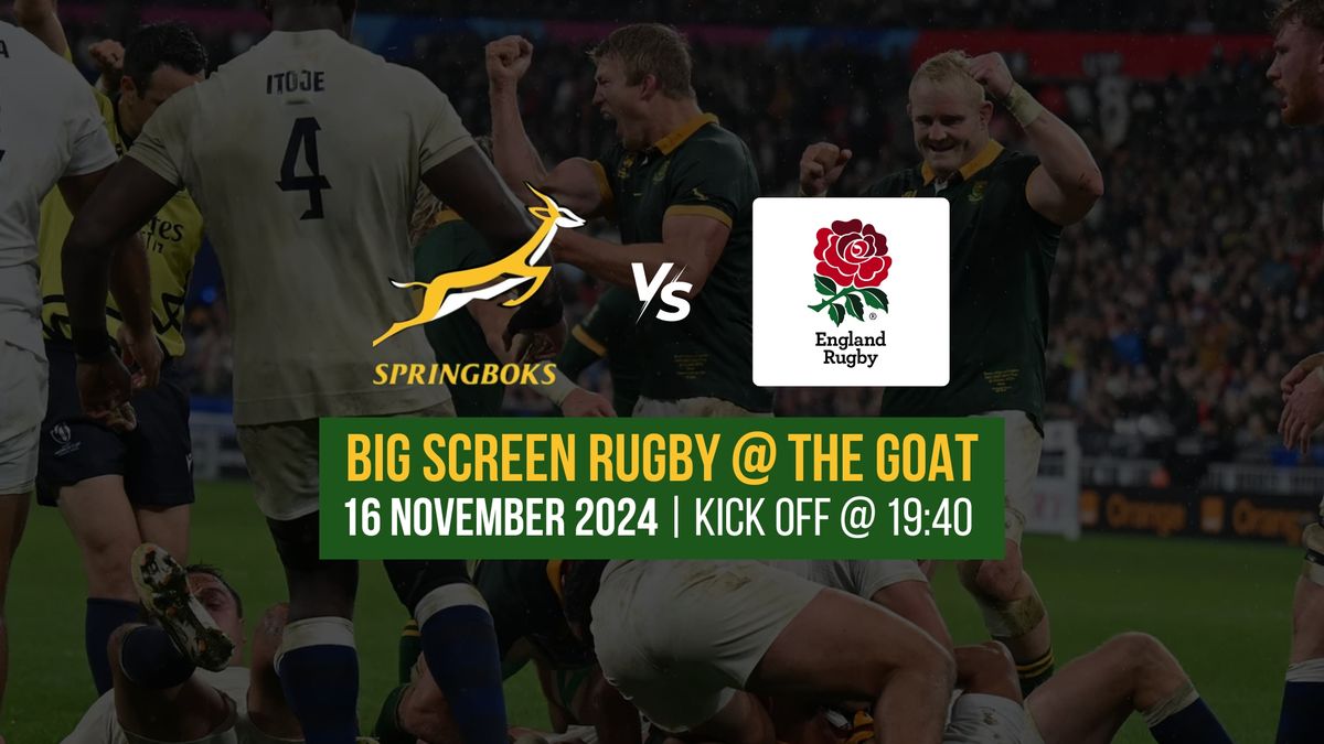 Springboks VS England