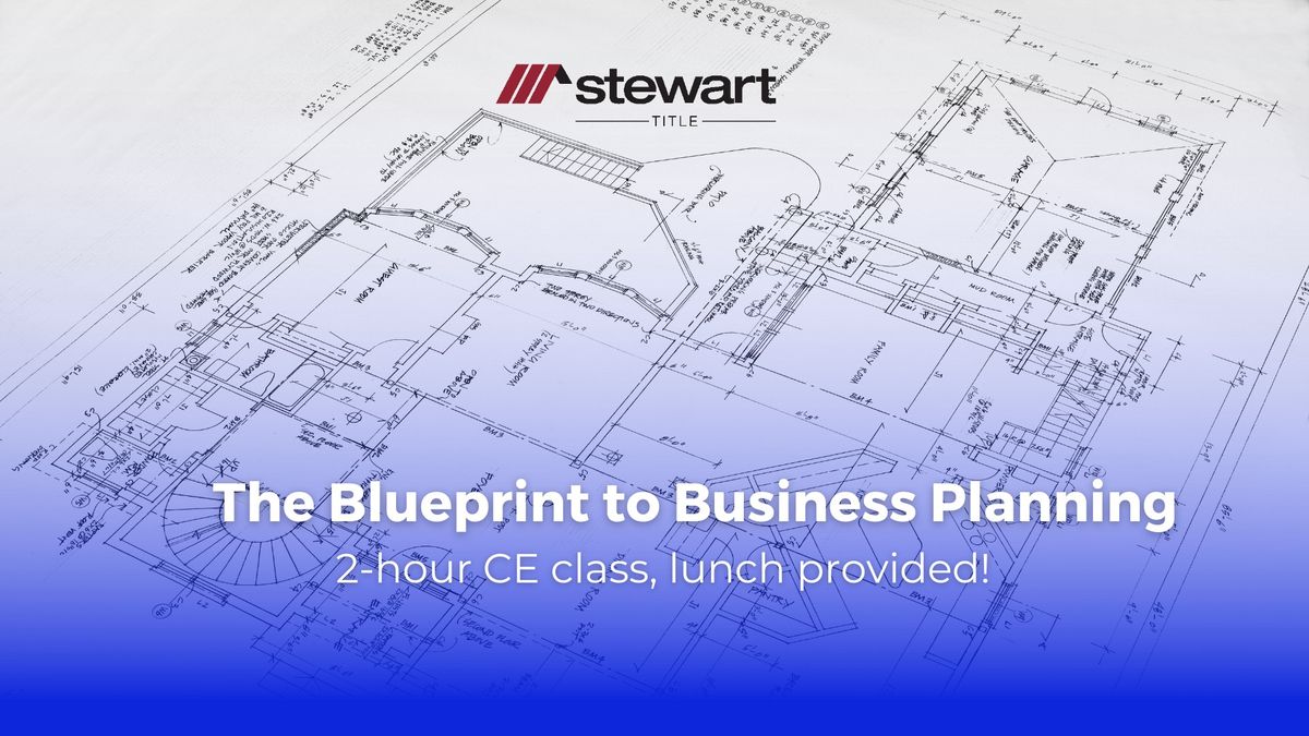 Blueprint to Business Planning: 2-HR CE Class