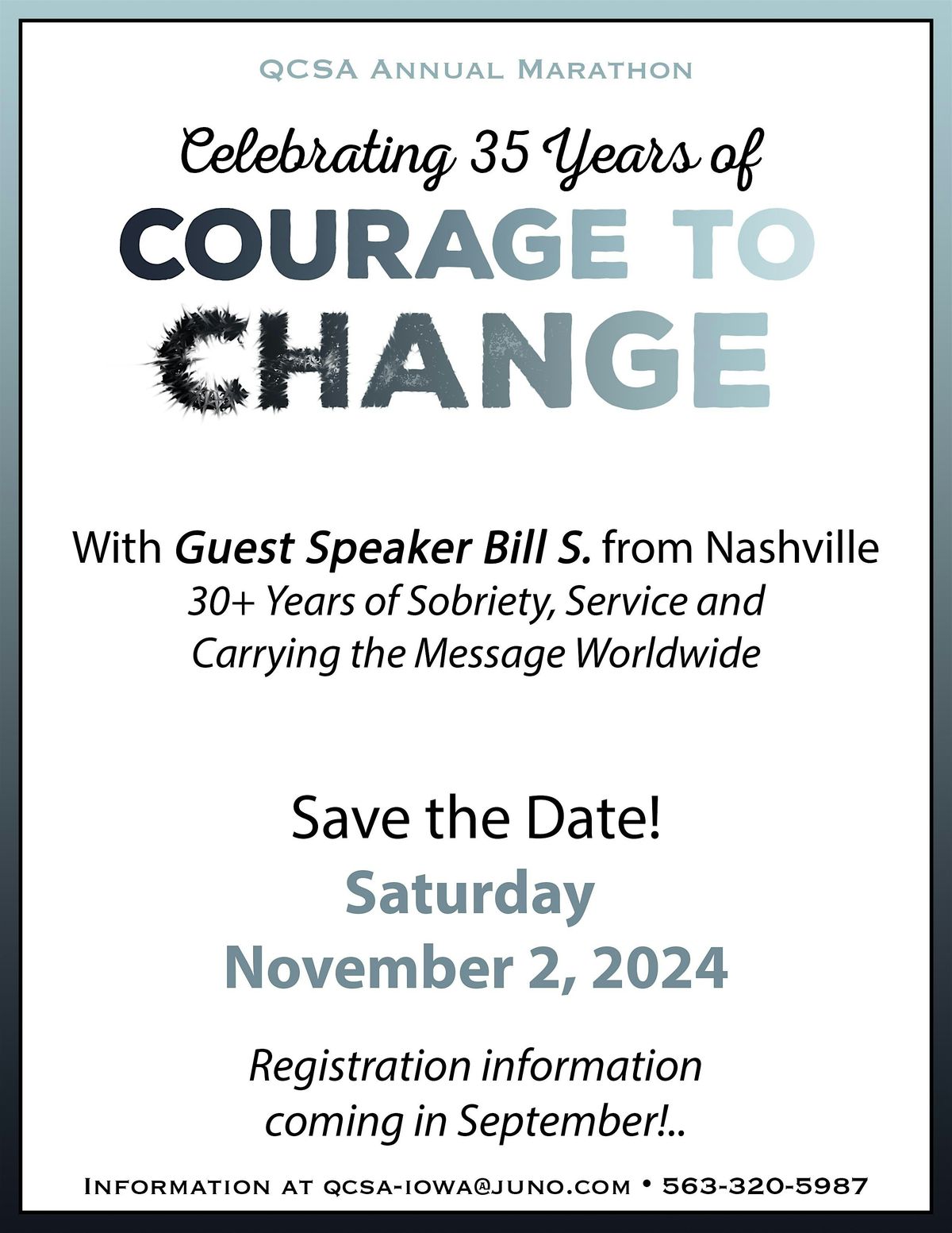 Celebrating 35 Years of Courage to Change QCSA Marathon 2024