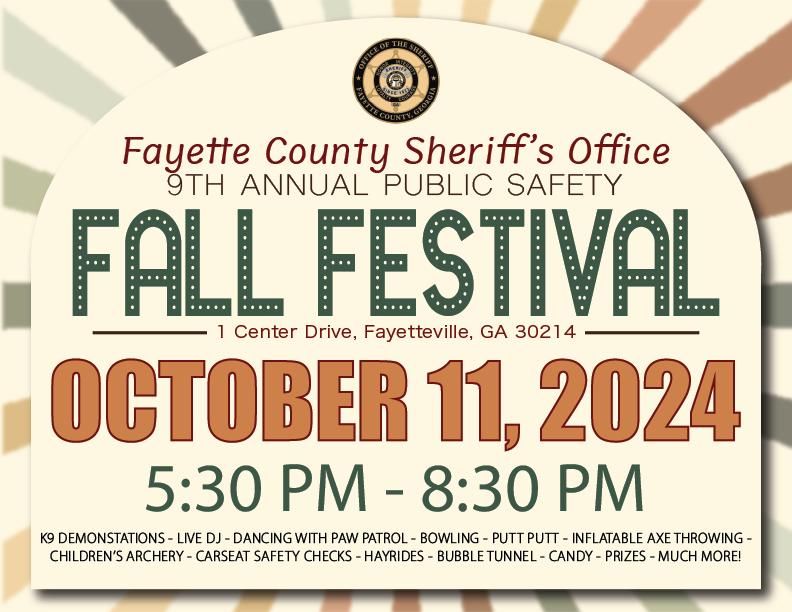 Fayette County Sheriff\u2019s Office Public Safety Fall Festival