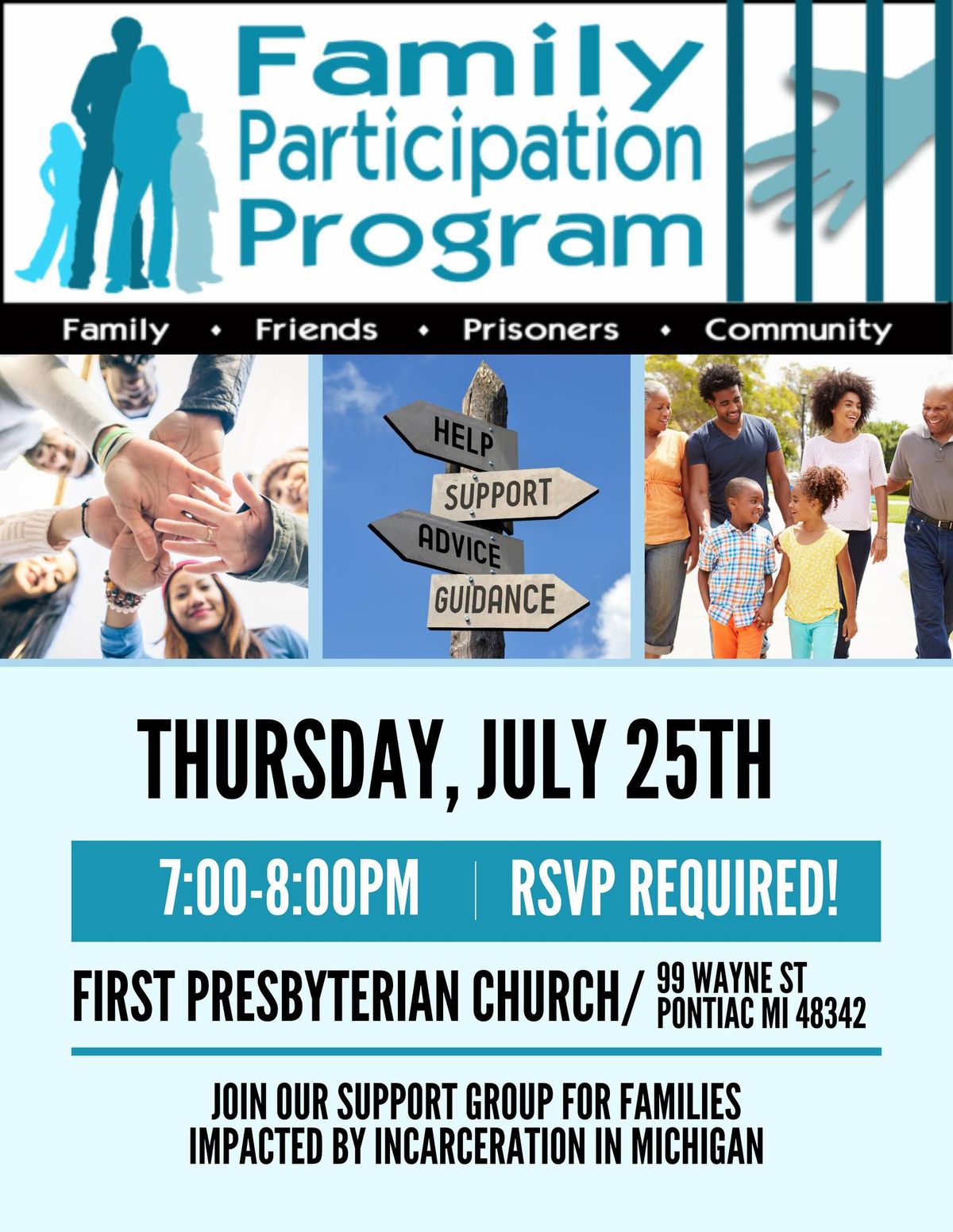 FPP In-Person Meeting @ First Presbyterian Church in Pontiac