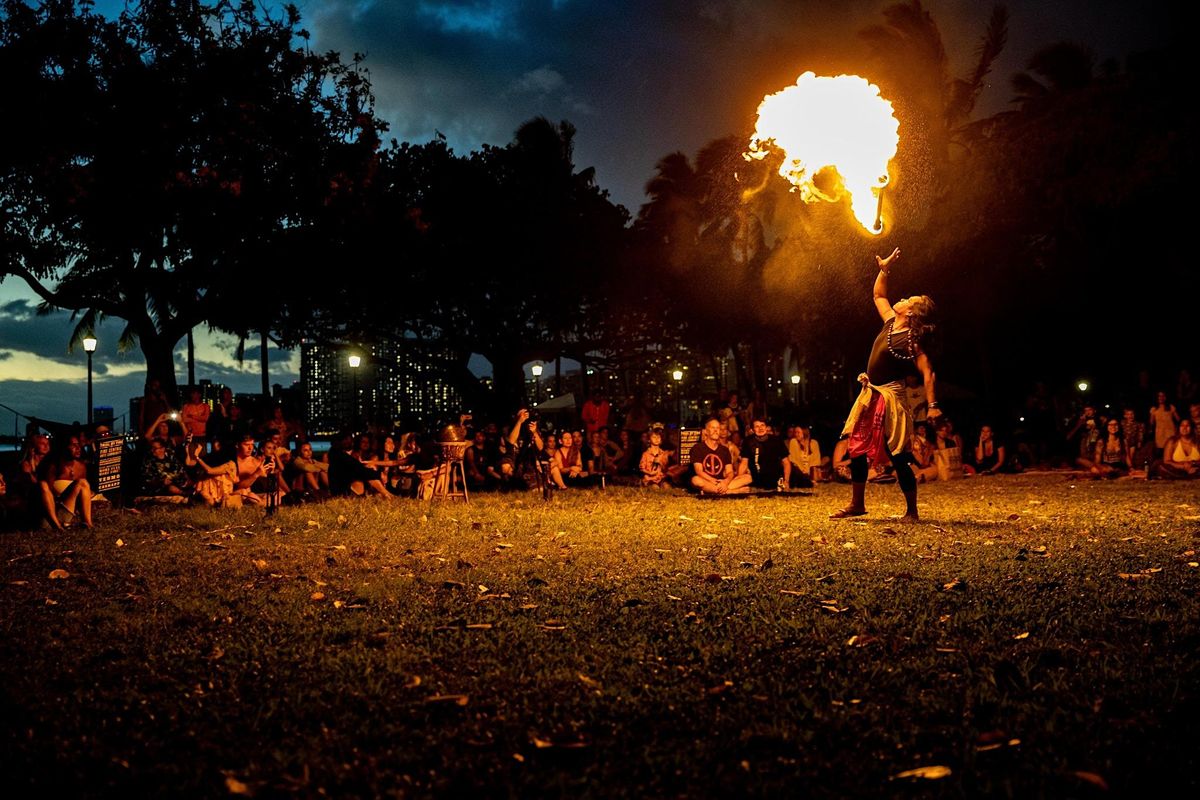 Learn the Art of Fire (Staff and Sword) & Sunset Fire Show