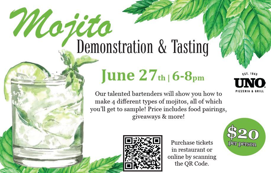 Mojito Demonstration & Tasting Event