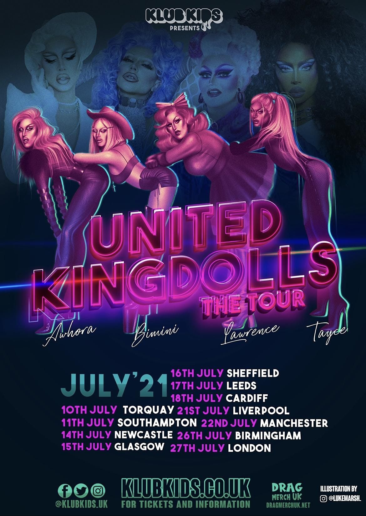 Klub Kids Manchester: THE UNITED KINGDOLLS -The Tour  (Ages 14+)