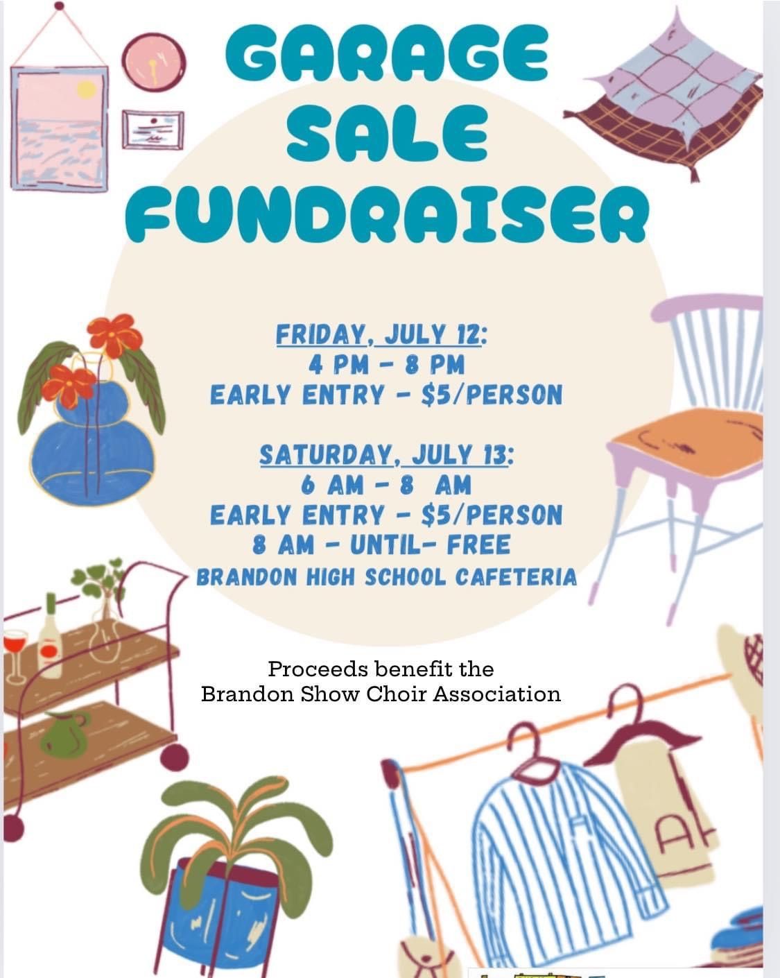 Brandon Show Choir Association Garage Sale Fundraiser