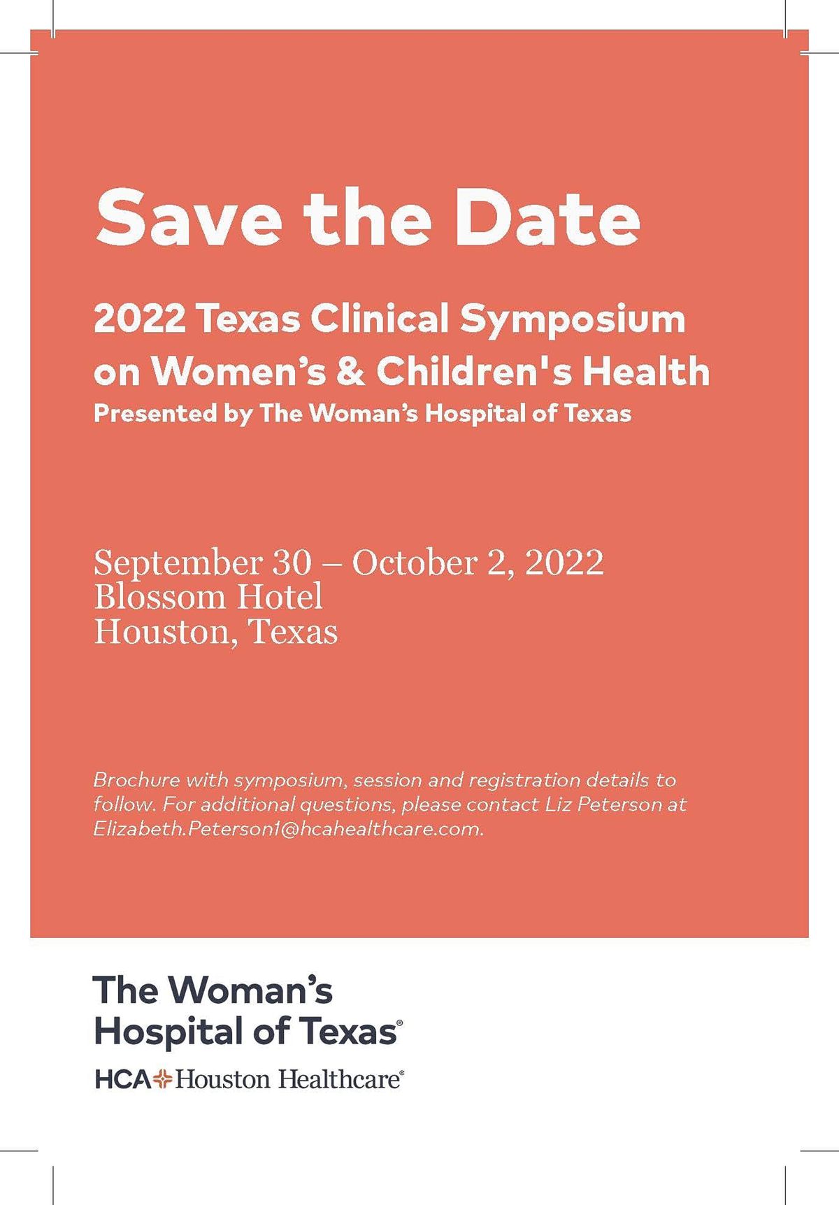 2022 Texas Clinical Symposium on Women's & Children's Health