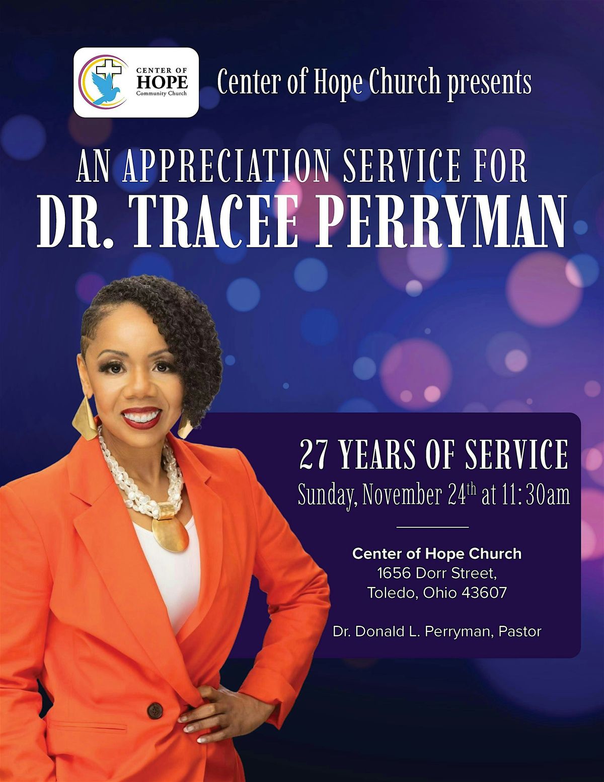 Dr. Tracee Perryman Appreciation Service