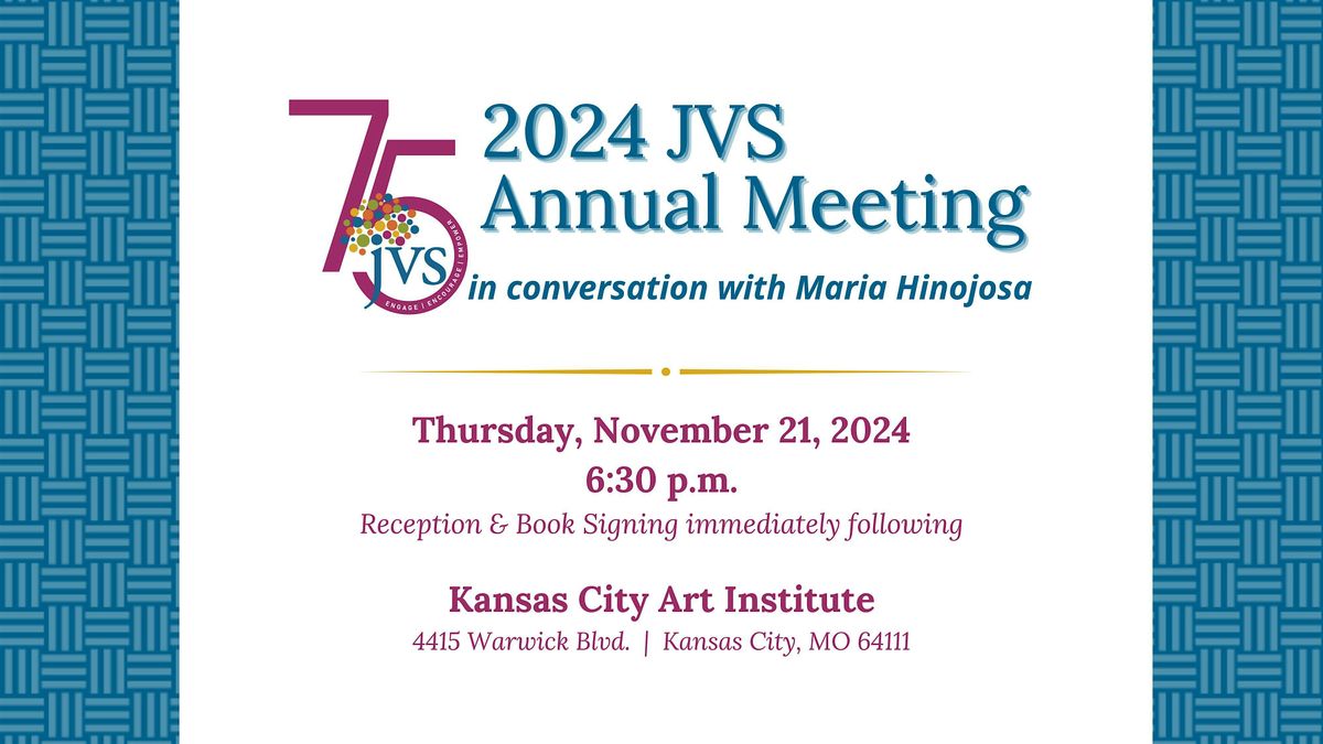 2024 JVS Annual Meeting Featuring Maria Hinojosa