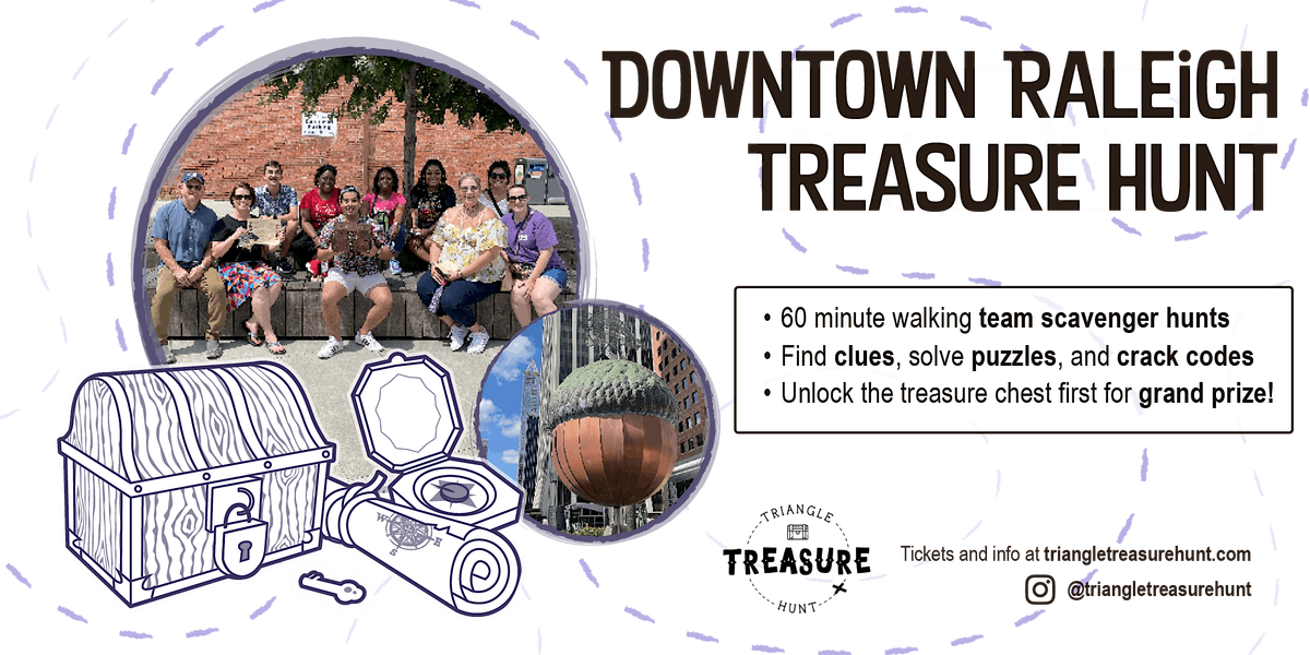 Downtown Raleigh Treasure Hunt - Walking Team Scavenger Hunt!