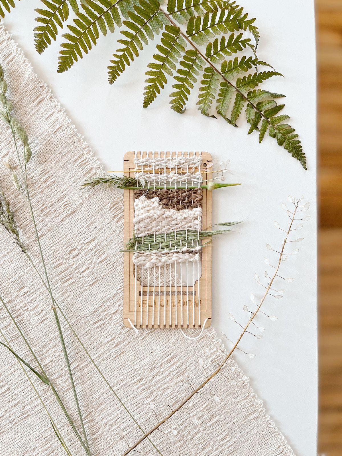 Flora Weaving on a Frame Loom with Weaver House