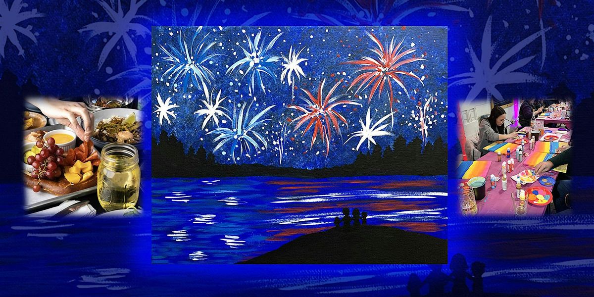 Paint & Drink at Aftermath Cidery: Patriotic View