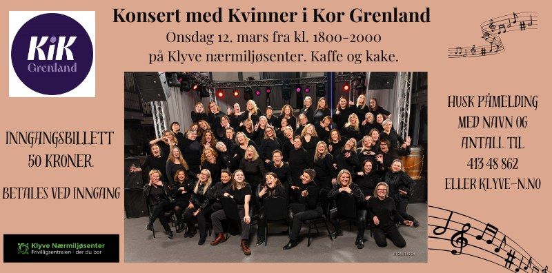 Konsert med Kvinner i Kor Grenland