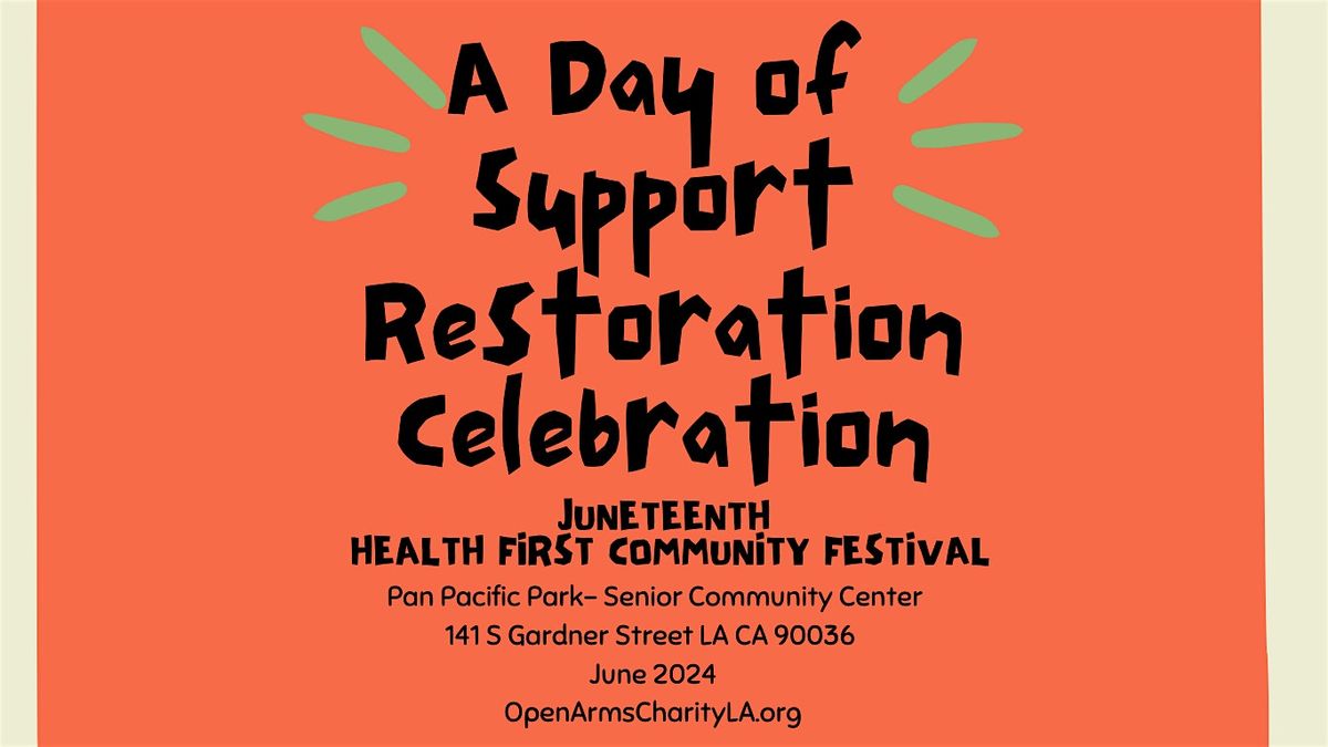 Juneteenth Health First Fair -Sponsorships Available