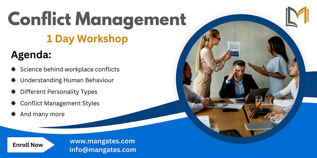 Conflict Management 1 Day Workshop in Kelowna on Jul 17th, 2024