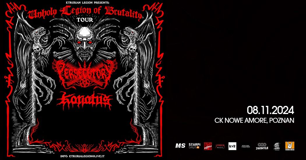 Persecutory (black \/ death metal I Turcja) + Konatus (death metal I Turcja) \/ 08.11.24, Pozna\u0144