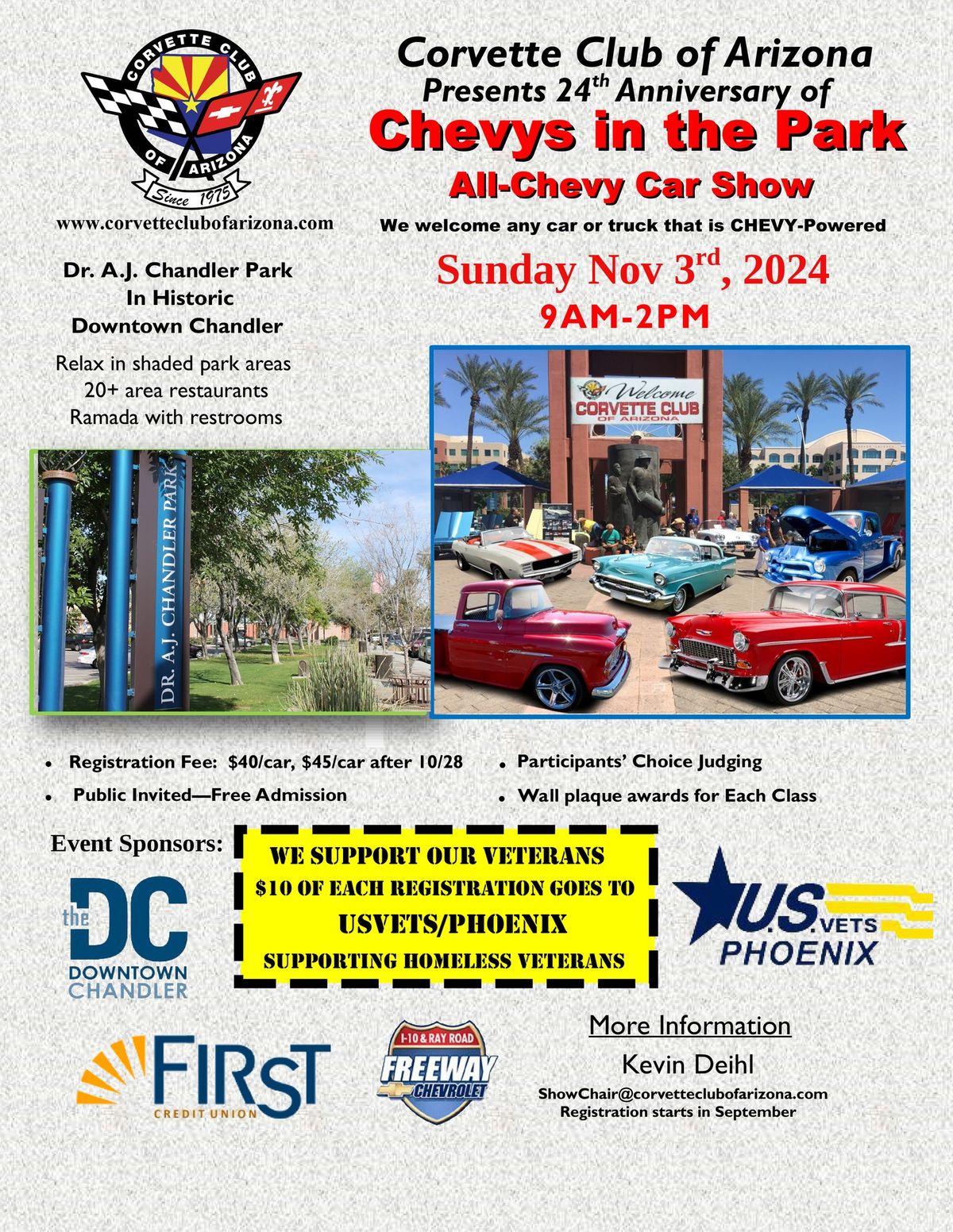 24th Annual Chevys in the Park All-Chevy Car Show