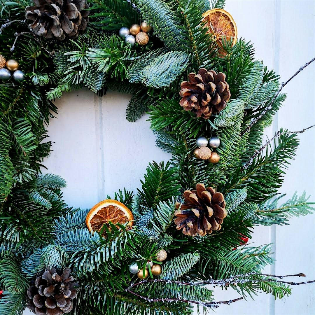 Fun and creative festive wreath workshop