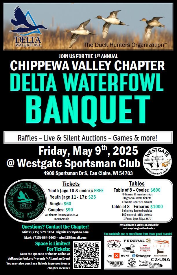 Wisconsin Chippewa Valley Chapter Delta Waterfowl Banquet