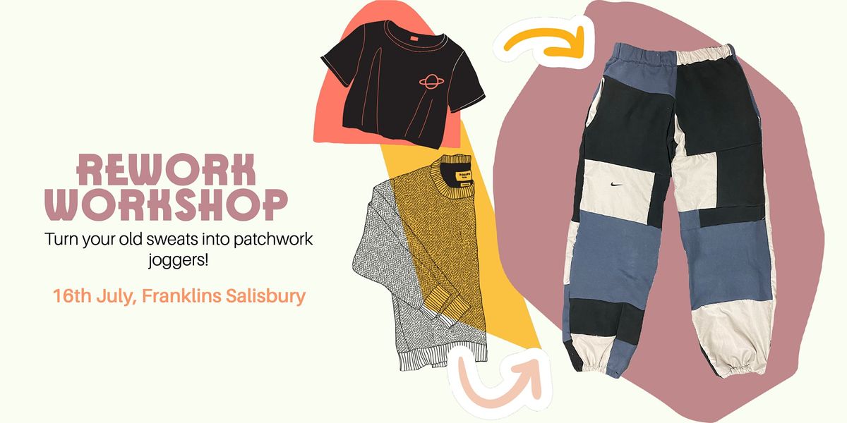 REWORK Turn Your Old Sweats Into Patchwork Joggers 16 to 21 yrs, Franklins Salisbury