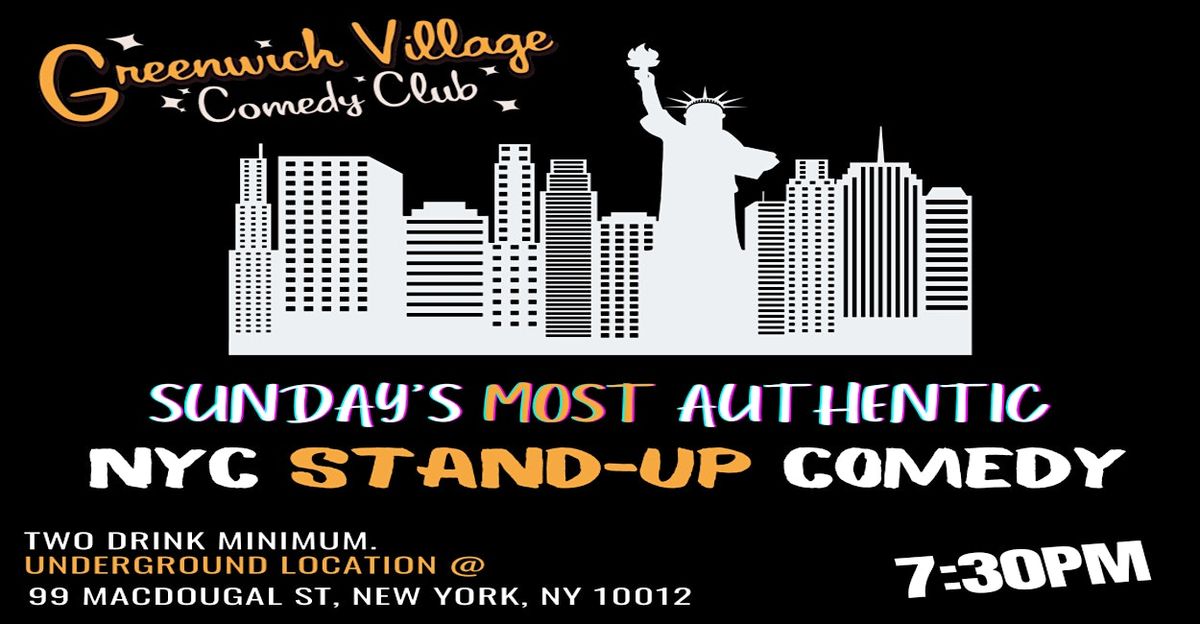 Sunday's Most Authentic  Free Comedy Tickets Stand Up Comedy